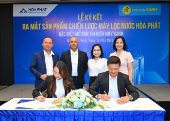 Hòa Phát và Điện máy Xanh hợp tác chiến lược phân phối máy lọc nước và các sản phẩm điện gia dụng